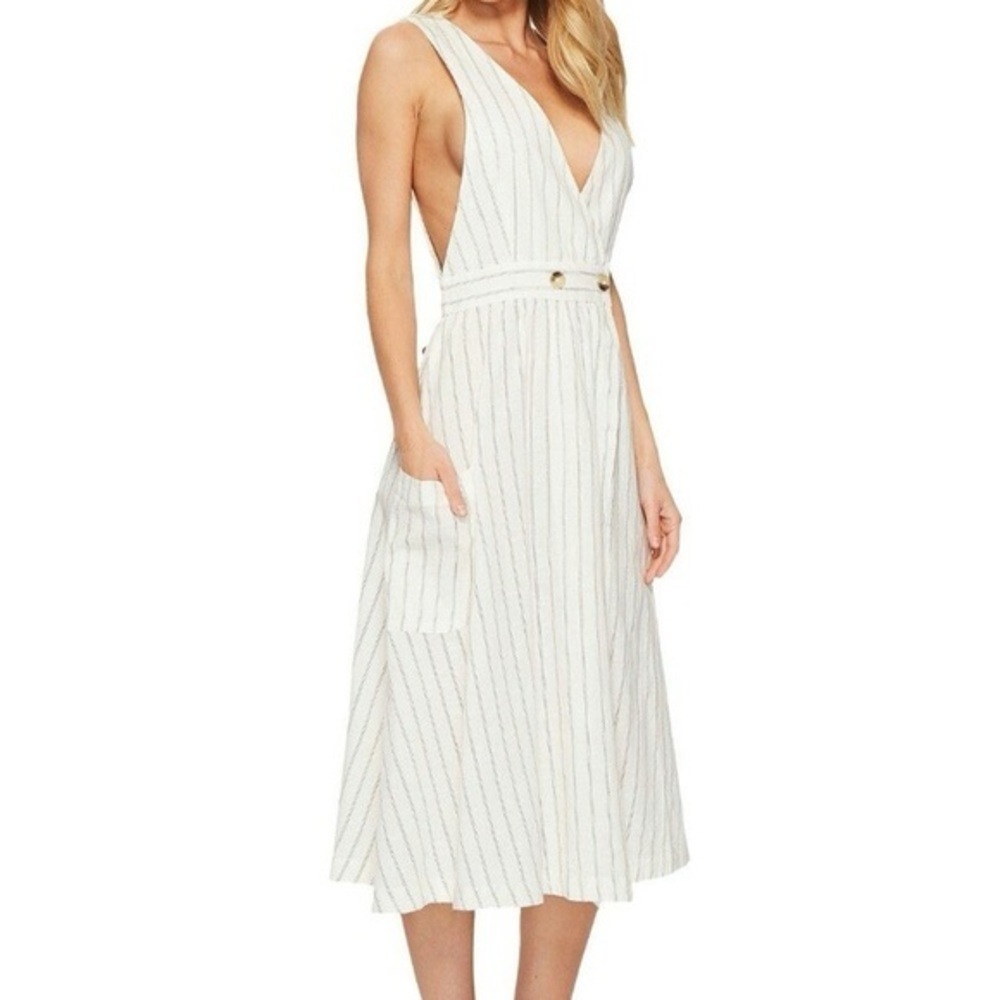 Free People Diana Striped Dress XS